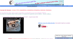 Desktop Screenshot of concourschansons.com